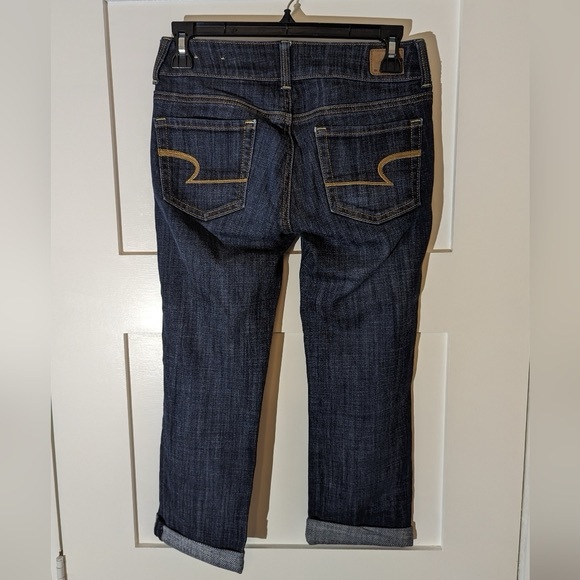American Eagle Artist Crop Stretch Denim Capri Size 00 - Picture 2 of 5